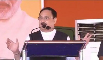 JP Nadda slams congress and RJD during election campaign in Sonpur Bihar