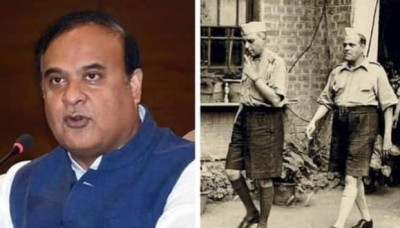 'Will you burn it too..,' CM Sarma told Congress by sharing Nehru's picture