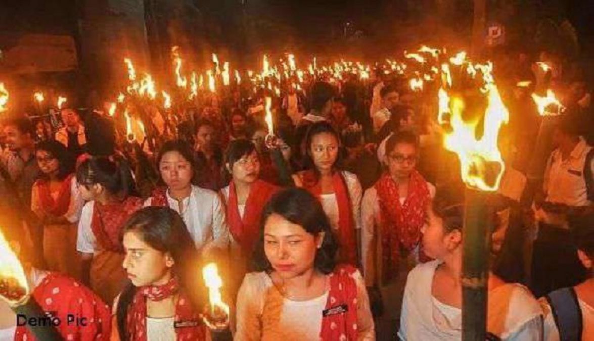 Bengali Hindus opposing Assam NRC by chanting Jai Sri Ram