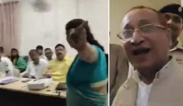 RJD MLA gets furious after not being invited to meeting, creates ruckus