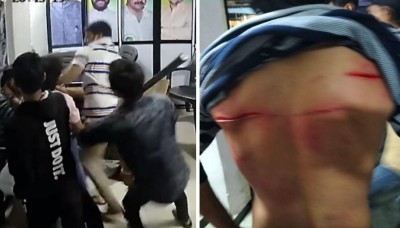 Miscreants suddenly entered and attacked AIMIM party office