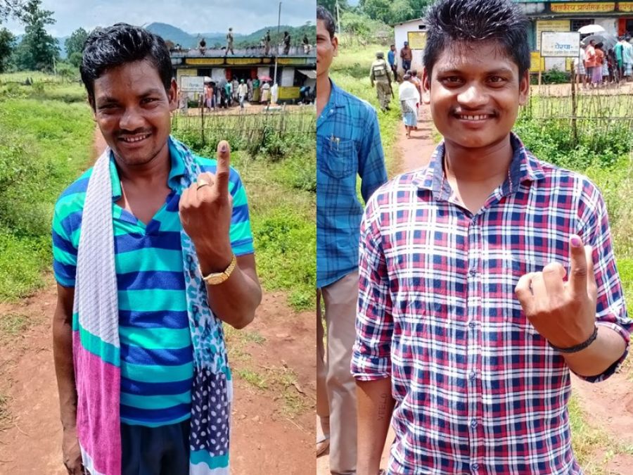 Naxals who surrendered in the by-election also voted