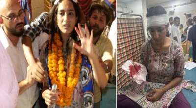 हादसे का शिकार हुई BSP उम्मीदवार ऋतु सिंह, सिक्कों से तौलने के दौरान टूटा तराजू