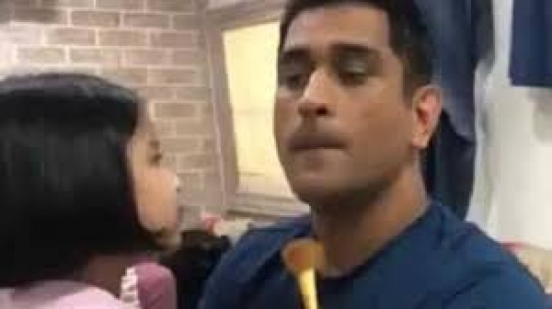 Dhoni's makeup artist shares video, says, 'Soon my job will go away'