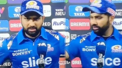 हार की 'हैट्रिक' लगाने के बाद गुस्से में नज़र आए मुंबई के कप्तान रोहित शर्मा, पत्रकार पर भड़क उठे.., देखें Video
