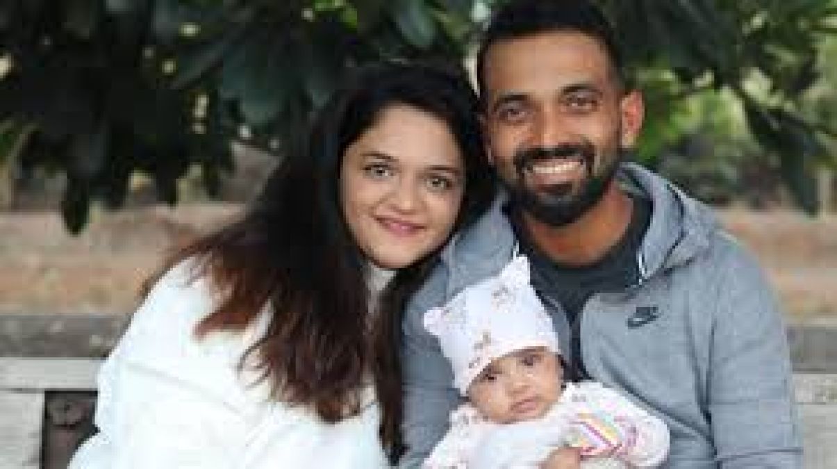 Rahane is spending some time with his wife due to lock down