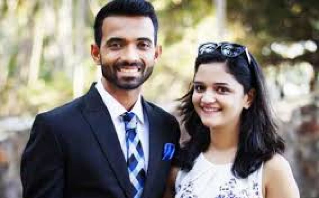 Rahane is spending some time with his wife due to lock down