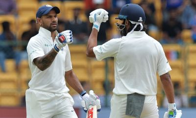 बर्मिंघम टेस्ट : इंग्लैंड 287 पर ढ़ेर, विजय-धवन डटे क्रीज पर