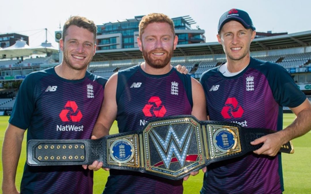 विश्व कप 2019 जीतने वाली इंग्लैंड टीम को WWE ने दिया यह उपहार