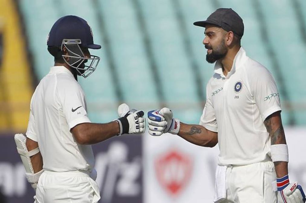 दूसरा टेस्टः कोहली ने जड़ा हाफ सेंचुरी, पहले दिन का खेल खत्म