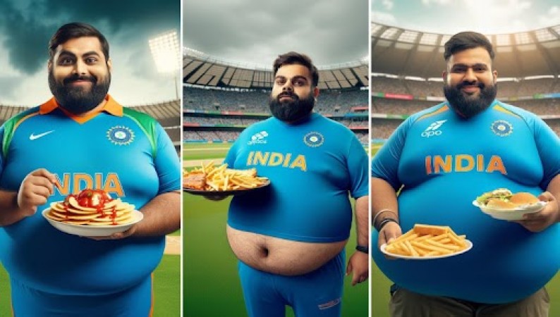 AI टूल ने बनाई भारतीय क्रिकेटर्स की मजेदार तस्वीर
