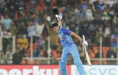 Gill became first batsman to score a century in all 3 formats, India won the series 2-1