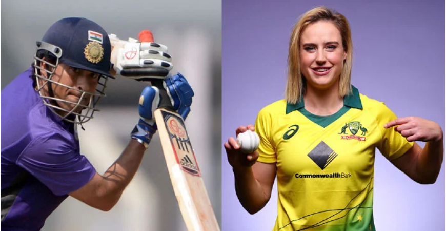 VIDEO:  'Master Blaster' Sachin Tendulkar bats after five and a half years, faces Ellyse Perry