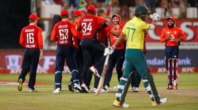 England won the second T-20, the match ended on the last ball