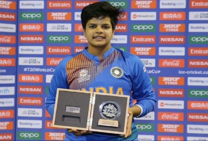 Shafali Verma youngest female player to get title of 'Man of the Match'