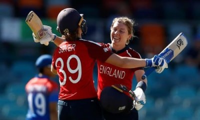 Women's T20 World Cup:  England beats  Thailand, Captain knight hits unbeaten century