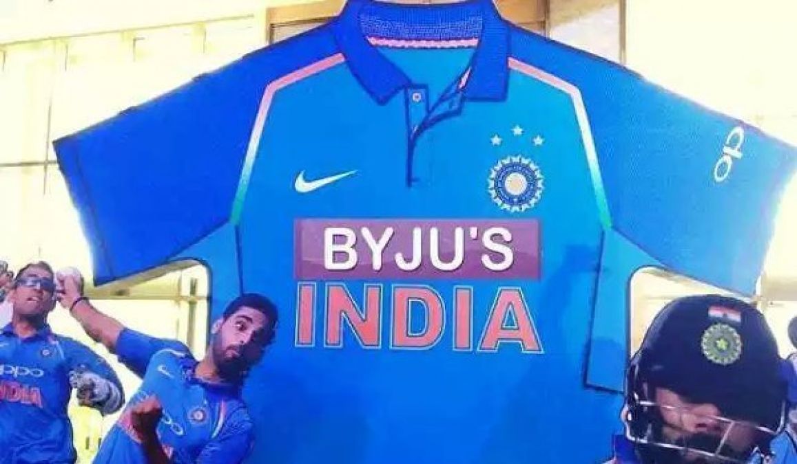 byju's team india sponsorship amount