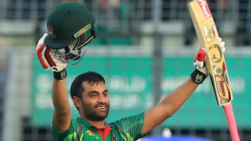 Bangladesh's batsman injured during practice at the nets
