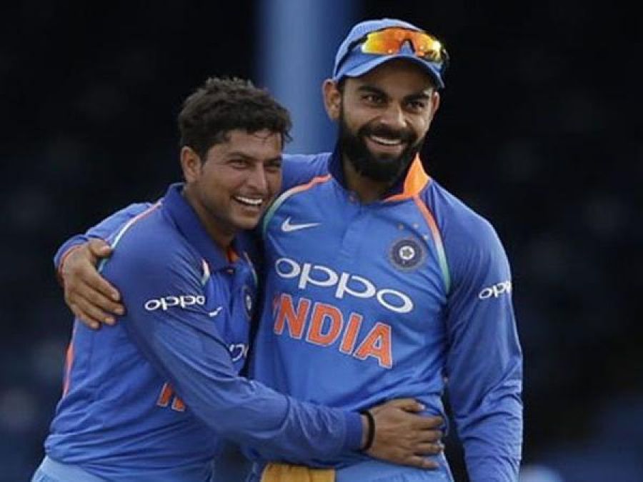 Kuldeep learns some of the bowling tricks from Chahal