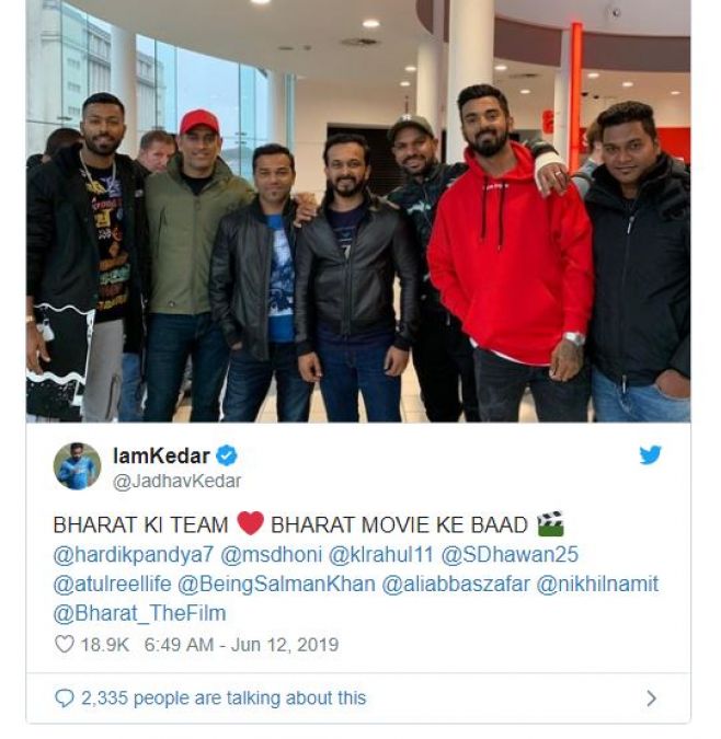 भारतीय टीम ने देखीं 'भारत', सलमान ने दिया ऐसा रिएक्शन