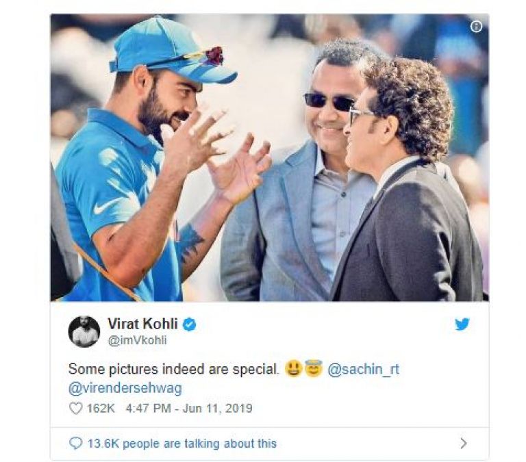 अंग्रेजी ज़मीं पर जब मिलें भारतीय क्रिकेट के 3 शेर, विराट ने शेयर की फोटो