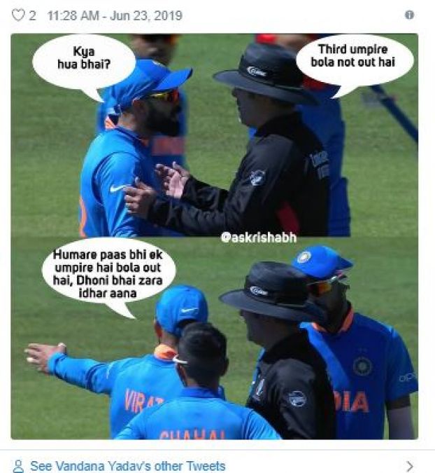 Kohli folds hands in front of umpire, got trolled on Twitter