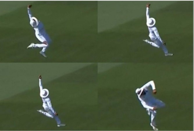 IND Vs NZ: This cricketer became Superman on field, video went viral