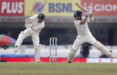 IndVsAus : पुजारा-साहा की शानदार बल्लेबाजी, भारत 400 पार