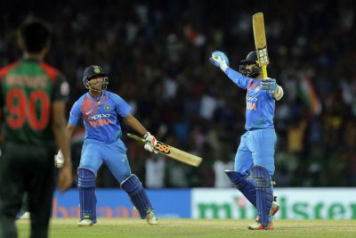 निदहास ट्रॉफी: आखिरी गेंद पर छक्का जड़कर भारत ने जीता फाइनल