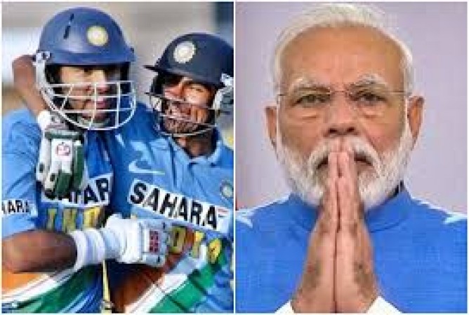 PM Modi tweet and remembered old partnership of Yuvi-Kaif and give message to fight corona