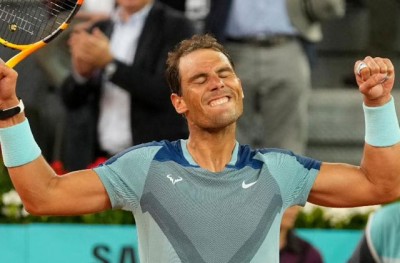 After returning from injury, Rafael Nadal starts with a victory at Madrid open
