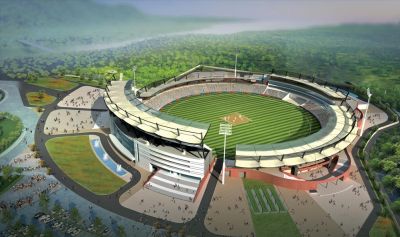देहरादून: खूबसूरत वादियों में बना नया क्रिकेट स्टेडियम