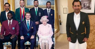 इंग्लैंड की महारानी से कुछ ऐसे कपड़े पहन मिलें पाकिस्तानी कप्तान, जमकर उड़ी खिल्ली