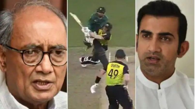 Digvijay started teaching moral lessons after Gambhir tweeted on AUS Vs PAK match