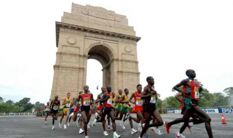 दिल्ली हाफ मैराथन में रहा विदेशी धावकों का बोलबाला