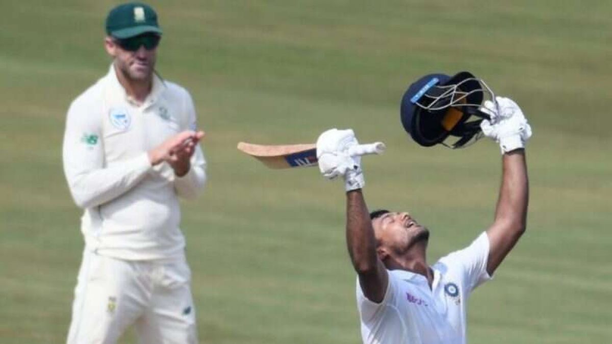 Ind vs SA: Mayank scored another century on second day of the series