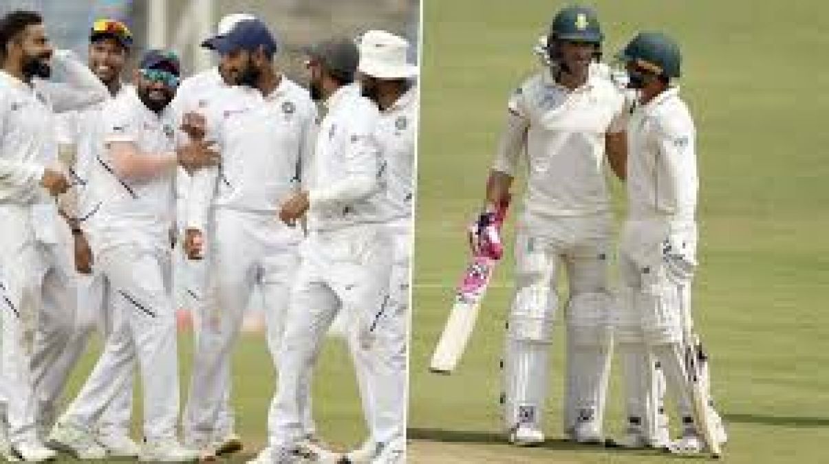 Ind vs SA: Second day's play over, South Africa lost two wickets for nine runs