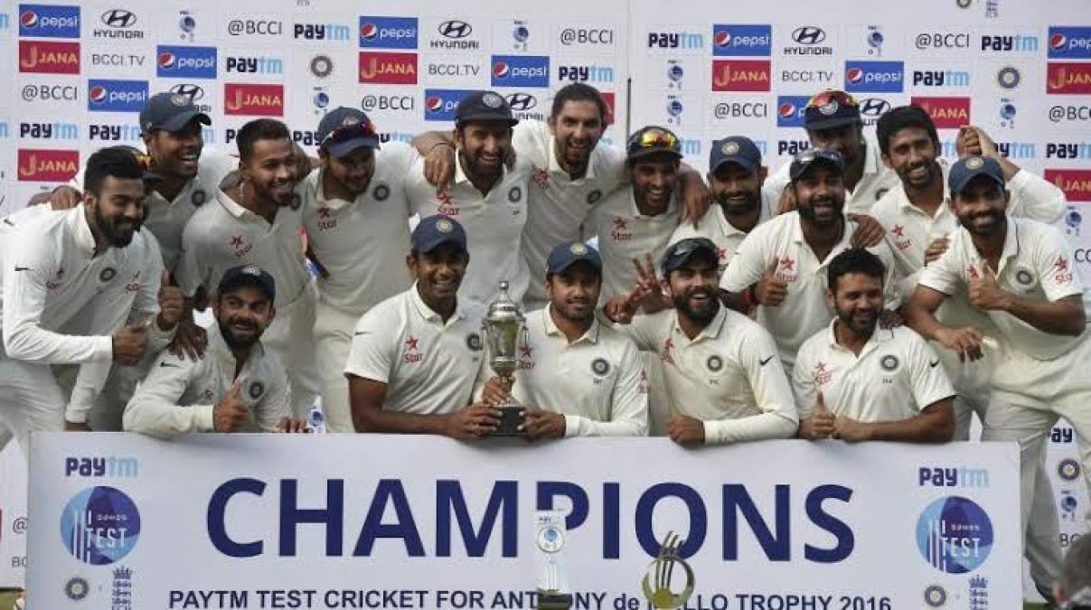 आइसीसी टेस्ट चैंपियनशिप की अंक तालिका में भारतीय टीम पहुंची टॉप पर