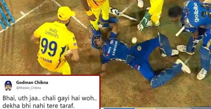 Ipl 2018 Mi Vs Csk Hardik Angle Injury Is Now A Hit Meme On Twitter Newstrack English 1