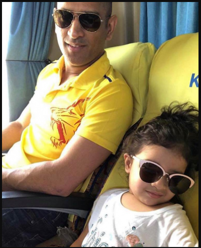 IPL 2018: Father's little prince says good luck to MS Dhoni