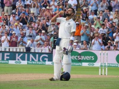 India Vs England : Watch Virat Kohli dedicates his maiden ton to Anushka Sharma