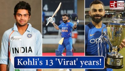 Kohli's 13 'Virat' years! Debuted on this day in 2008