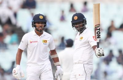 Sri Lanka survive the first session of third day of the test match.