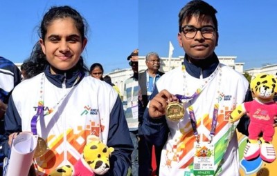 Khelo India: Mansi-Pradyumna won gold, Pradyuman and Mansi win gold in canoe slalom