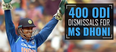 MS Dhoni becomes the first Indian wicket-keeper to 400 ODI dismissals