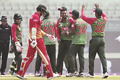 Shakib Al Hasan three wickets help Bangladesh to register impressive win against Zimbabwe