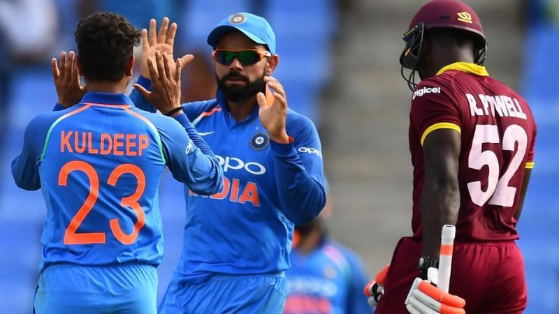 India defeats West Indies in the third ODI of the five-match series