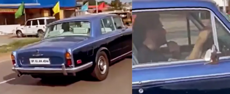 Former India Captain MS Dhoni Captured Driving Classic 1980s Rolls Royce in a Video