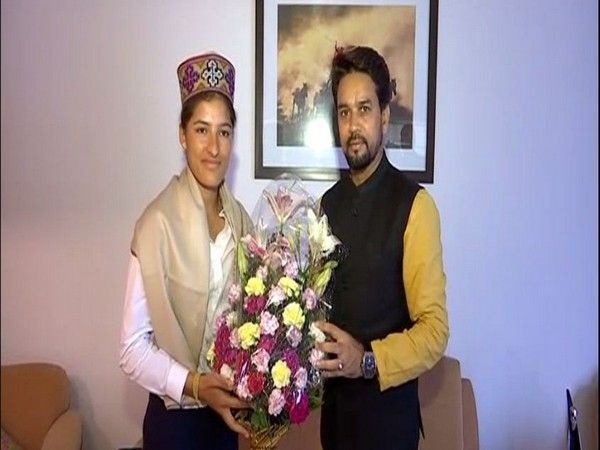 Former president of BCCI  Anurag Thakur met the Indian wicket-keeper batsman Sushma Verma