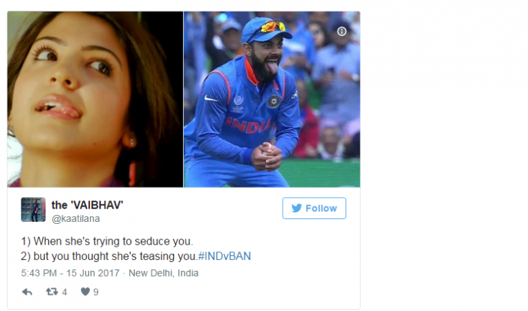 People on Twitter came up with funny meme on Virat Kohli reaction